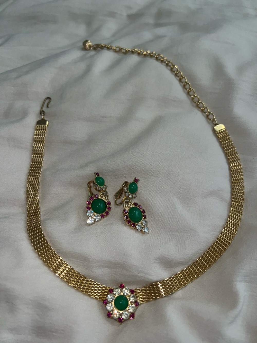 Juliana Delizza  and Elster Gold Tone Necklace and Earrings Set